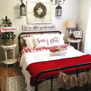 Red and white bedroom deals decorating ideas