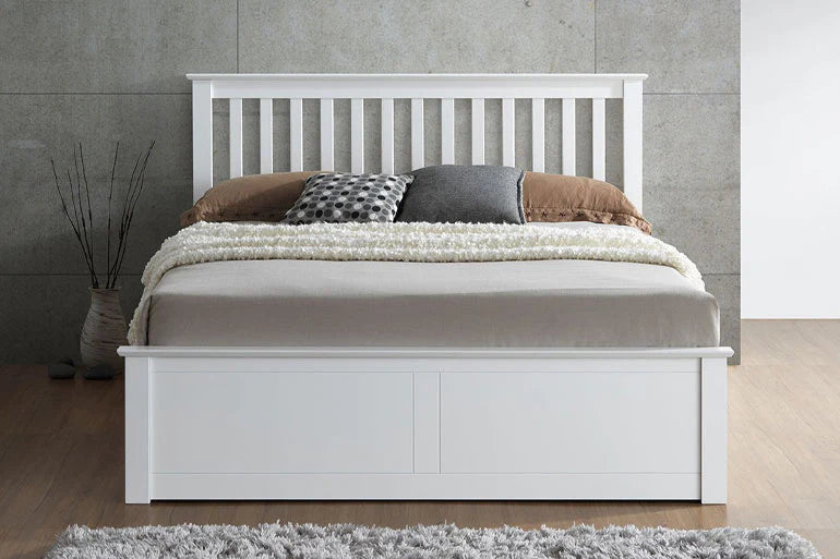 White Ottoman Beds