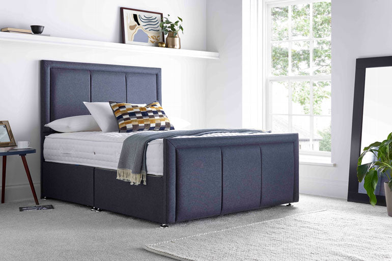 Divan | Ottoman Bed with Belgravia Headboard &amp; High Foot End