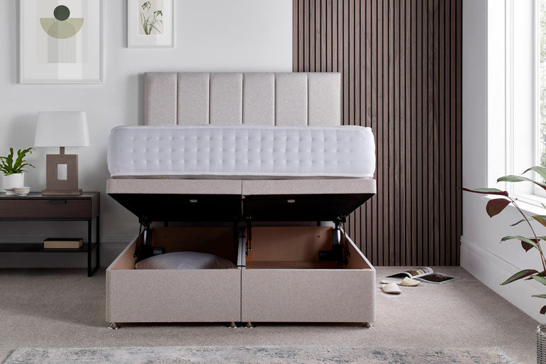 Electric End Lift Ottoman with choice of Floor Standing Headboard