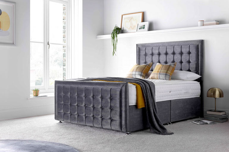 Divan | Ottoman Bed with Gloucester Headboard &amp; High Foot End