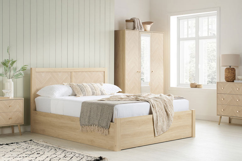 Birlea Herringford Ottoman Bed in Oak