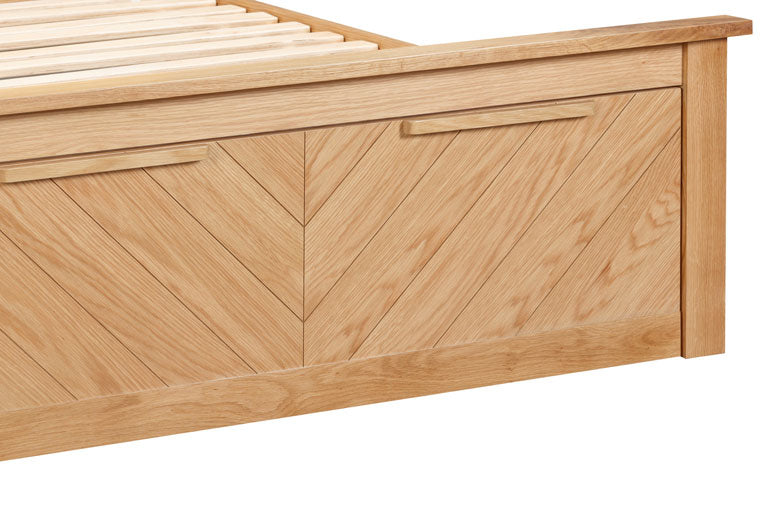 Limelight Kenji Oak Bed with Drawer Storage