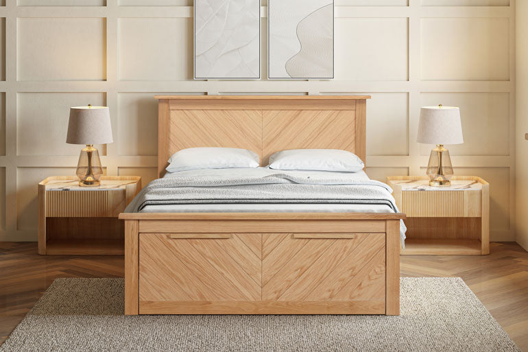 Limelight Kenji Oak Bed with Drawer Storage