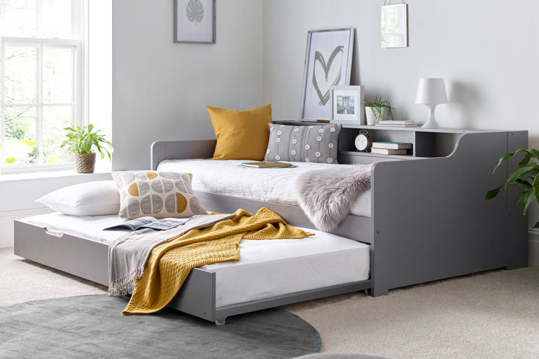 Tyler Grey Guest Bed with Trundle