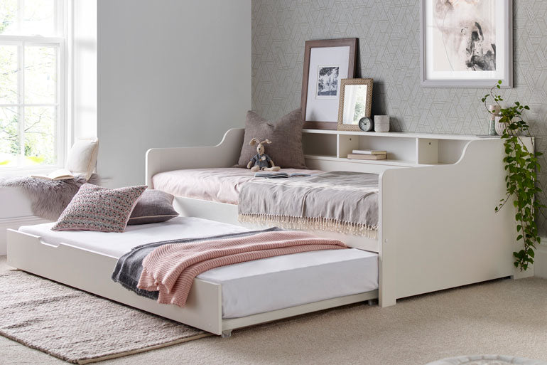 Tyler White Guest Bed with Trundle