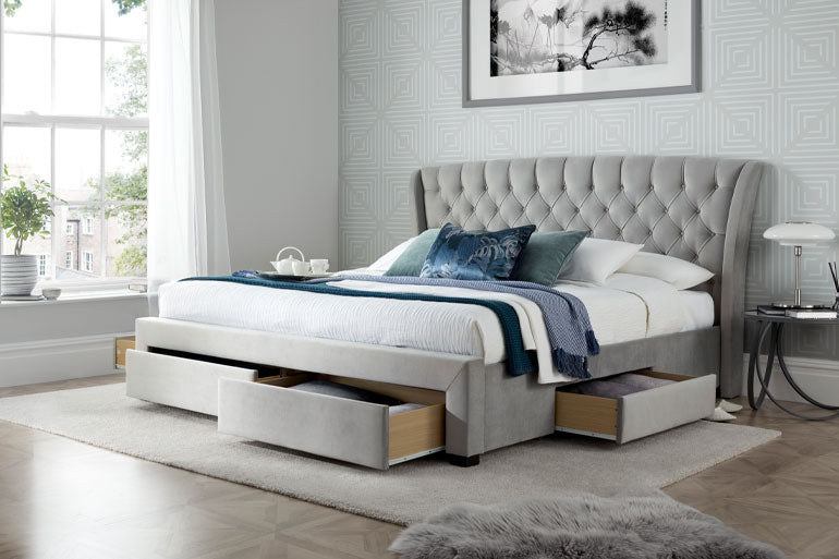 Newton 4 Drawer Storage Bed - Beds on Legs