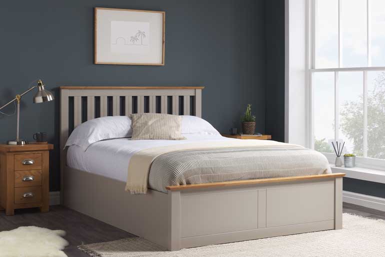 Birlea Phoenix Ottoman Bed in Pearl Grey