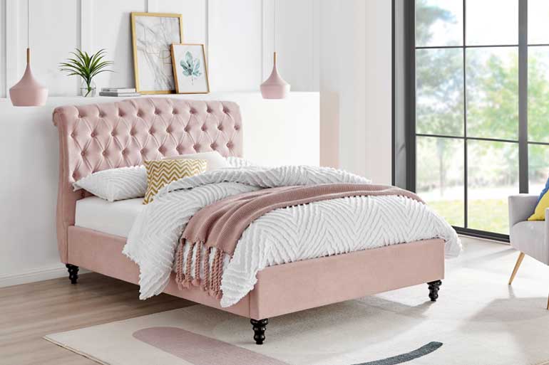 Baby pink beds hotsell