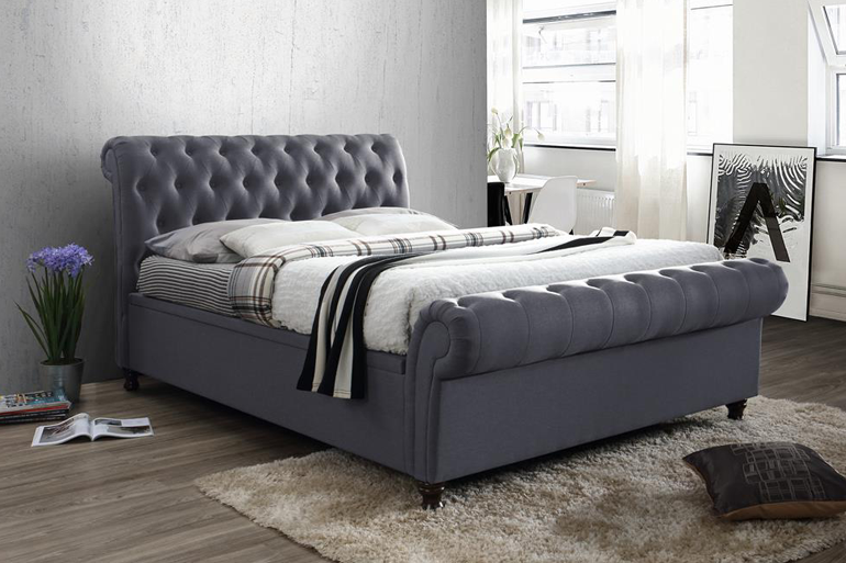 Birlea Castello Ottoman Sleigh Bed - Beds on Legs