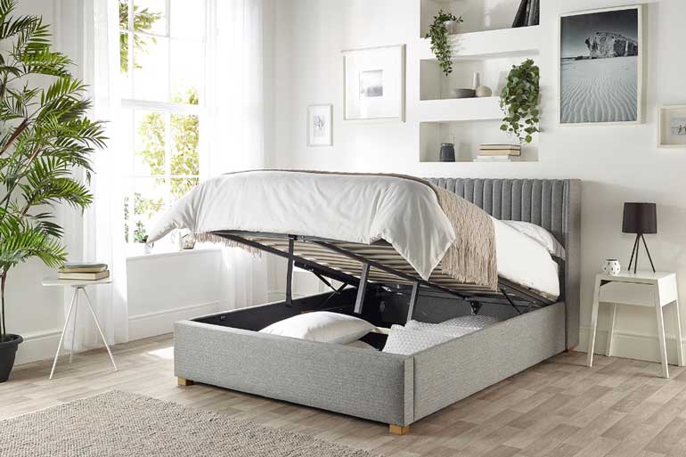 Aspire Soho Wing Ottoman Bed - Beds on Legs